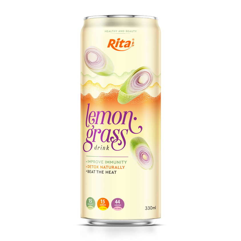 Supplier Good health Lemongrass drink 330ml slim can from RITA beverage